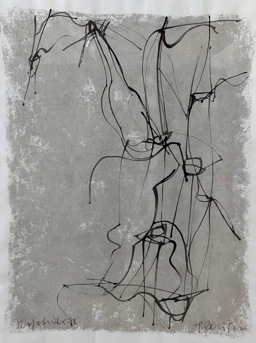 Franz Roupec: Mischtechnik auf Papier (Federzeichnung, Gouache), bezeichnet, signiert und datiert, 1978, gerahmt hinter Glas