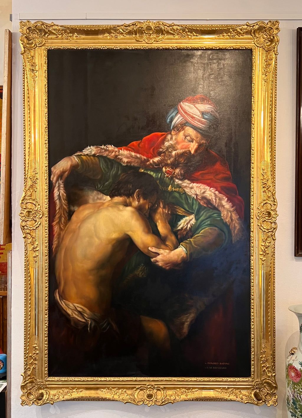 Großes Gemälde "Die Heimkehr des verlorenen Sohnes"