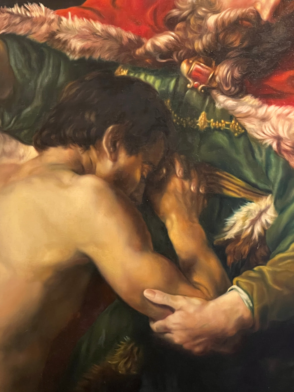 Großes Gemälde "Die Heimkehr des verlorenen Sohnes"