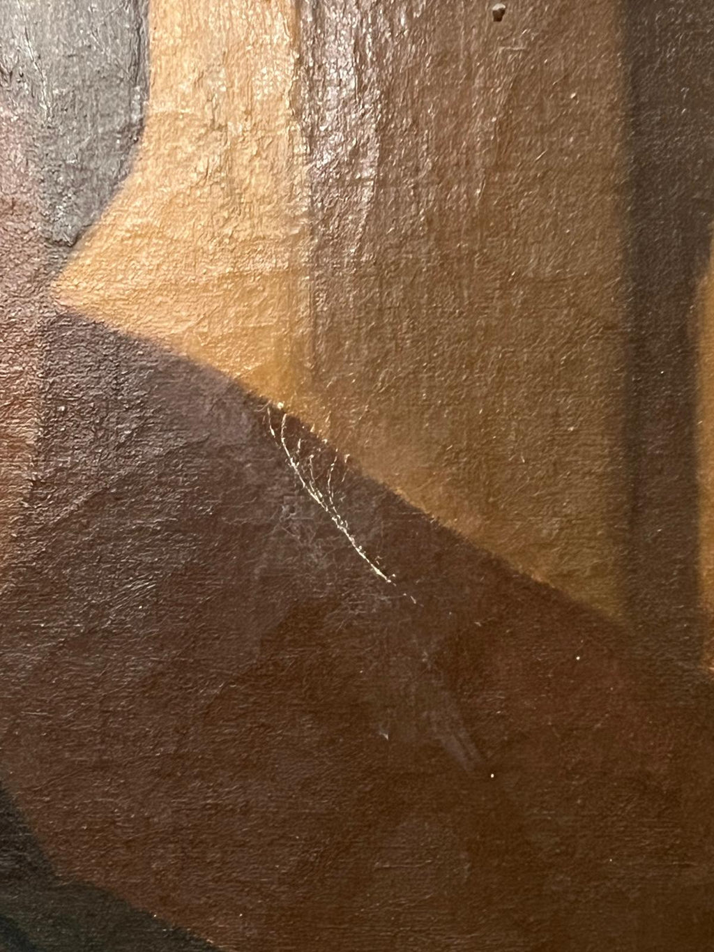 Großes Gemälde Öl auf Leinwand "Süditalienerin am Brunnen", schöner vergoldeter Rahmen, signiert "Rocco", um 1860